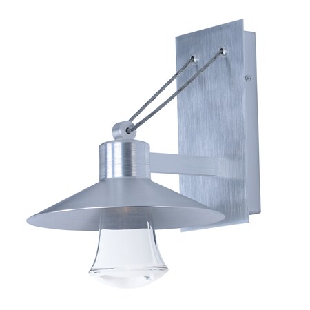 Maxim Lighting Civic 1-Light 8" Wide Brushed Aluminum Outdoor Wall Sconce 54360CLAL